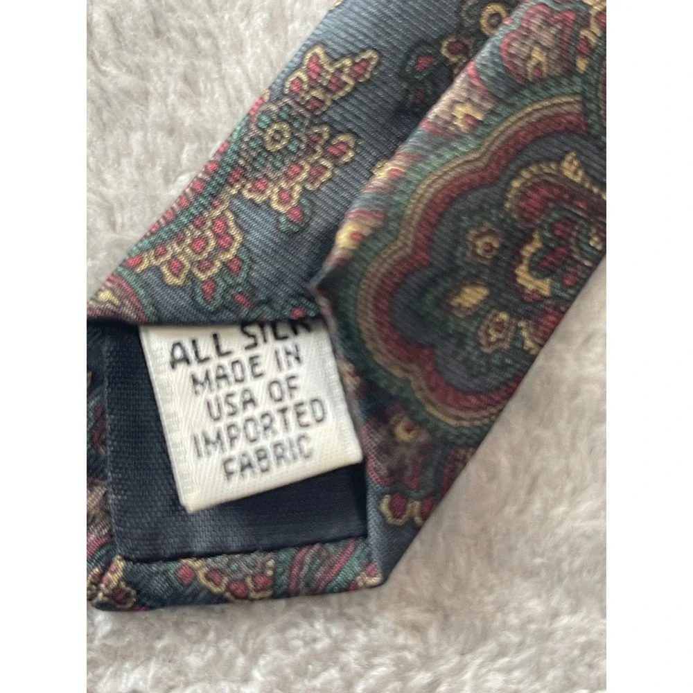 Stuart Ashley Necktie‎ Tie Paisley Pattern Professional Business Casual